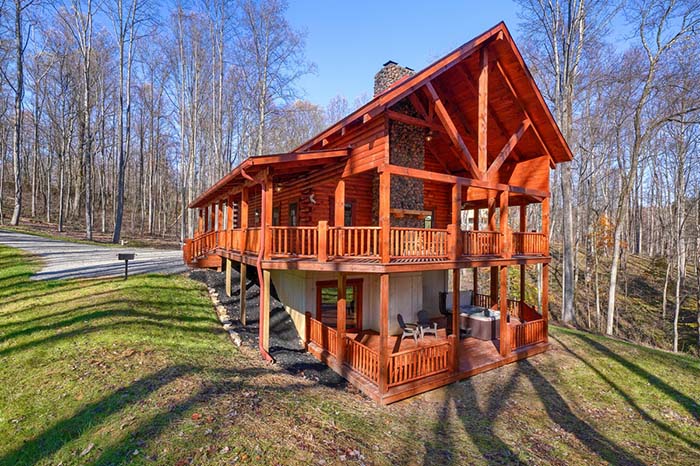 Rosewood Lodge Luxury Log Home Lodging In Hocking Hills Ohio