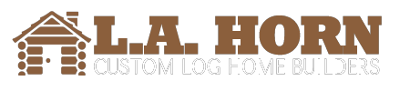 L.A. Horn Custom Log Homes logo