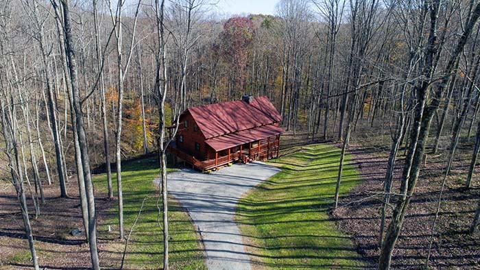 Rosewood Lodge Luxury Log Home Lodging In Hocking Hills Ohio